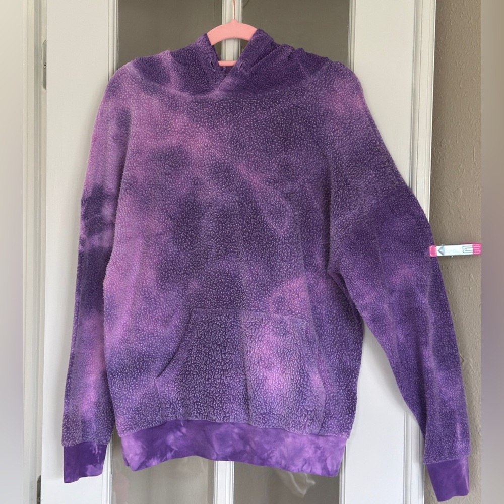 Purple Tie-Dye Women's Hoodie